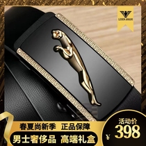 Mens Belt Business High-end Leather Strap Men Genuine Leather Male Head Layer Cow Leather New Upmarket Branded Crocodile Thread Strap