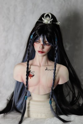taobao agent BJD ancient style wig three -point wig styling hair