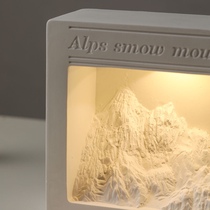 Sun Shining Golden Mountain Fragrant atmosphere lamp Enlarged Fragrant Stone Companion Gift-in-the-Gift Box Small Crowdsenior Birthday Present
