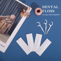 Hotel restaurant advertising dental floss stick customized can be printed logo one-time independent packaging dental floss custom dental floss