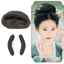  Costume wig pad hair device fairy flower wild new croissant Hanfu styling hair bag COS performance set