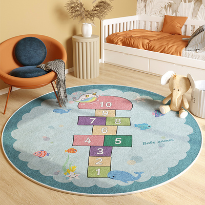 taobao agent Round carpet children's room game jumping house floor pad reading area Studies flooring pad baby bedroom crawling cushion