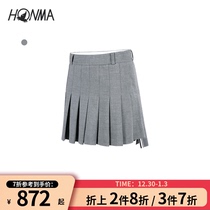 HONMA2021 new golf womens skirt skirt pants pleated design color ribbon versatile fashion