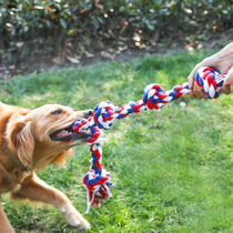 Dog toys Bite-resistant large dog Golden retriever Labrador Dog bite rope Dog bite knot Big dog molar tug-of-war supplies