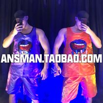 Nightclub Bar Mens Singer DJ DS GOGO Fancy Hip Hop Vest Party Themed Acting Out Suit