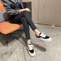 MAROLIO shopkeeper self-retention ~ father shoes female ins tide leather small white shoes leisure sports platform shoes