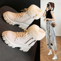 Northeast snow boots women waterproof anti-skid minus 40 degrees Harbin cold-proof Martin boots Mohe Xuexiang warm equipment