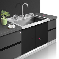 Jiadokang manual multifunctional integrated sink pool integrated cabinet integral 304 stainless steel kitchen