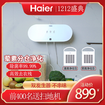 Haier fruit and vegetable washing machine household food purification machine vegetable washing machine vegetable removal pesticide washing meat fruit double warehouse