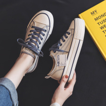  High Quality niche trend brand~Fashion is not simple thin casual soft bottom thick bottom Korean canvas shoes