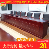 Podium conference table training room table and chair combination table solid wood lecture hall long table podium desk desk