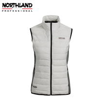 Noshilan down vest womens winter outdoor seamless one-piece woven cold-resistant warm elastic goose down anti-splash vest