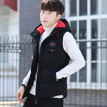 New autumn and winter men Korean tide vest vest vest down cotton slim body warm casual jacket jacket mens clothing