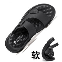 Sandslippers Men 2022 Summer Fall mens casual shoes genuine leather beach shoes Dual-purpose driving Soft bottom Bull Leather Sandals