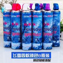 Christmas flying snow simulation snowflake snow spray can foam White flying snow activity atmosphere flying snow artificial snow decoration