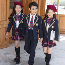 Primary school uniform suit suit kindergarten Garden dress female suit spring and autumn dress childrens class dress college style dress