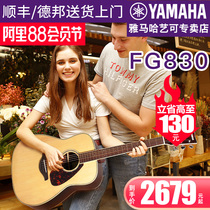 Yamaha guitar FG830 850 veneer folk guitar FGTA plus shock electric box finger play guitar 40 41
