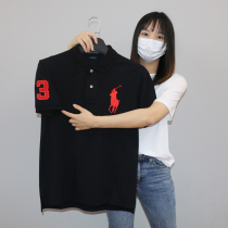 American Paul Malaysia standard mens short-sleeved lapel polo shirt t-shirt high-end embroidery tide brand mens large size loose