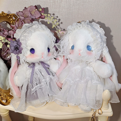 taobao agent Velvet shoulder bag, Lolita style, plush, for girls