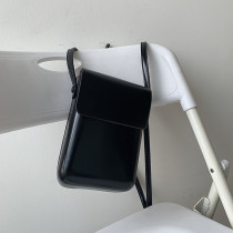 ADVANCEBOY Joker Extremely Simple Advanced Sense Black Leather Bag Fashion Leisure Men and Women shoulder bag ins Bag