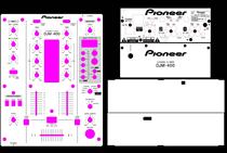  PIONEER DJM400 mixing table djing machine special sticker protective film Film protection discounted goods