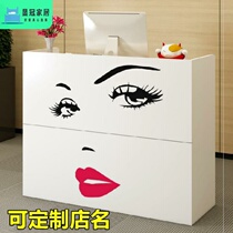 Small bar table front desk cashier dry cleaning shop high-end clothing store economy front desk counter hall flower shop supermarket