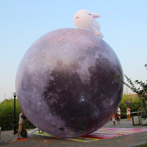 Mid-Autumn Festival Inflatable Large Moon Rabbit Air Model Luminous Up Simulation Lunar Mall Decoration Model Astronaut