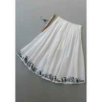  Quanhao P548-912]Counter brand 799 LINEN tutu Pleated Skirt 0 46KG