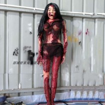 Halloween haunted house house horror decoration props bloody dummy scary woman corpse zombie beauty dead corpse