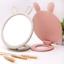 Desktop makeup mirror European-style mirror dressing mirror Wedding princess mirror Portable beauty