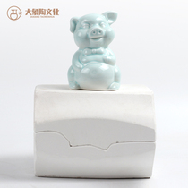 Pottery ceramic gypsum grouting mold mud forming pig animal grinding tool Jingdezhen production area elephant pottery