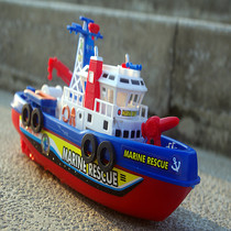 Electric toy water spray boat children Electric childrens toy warship ship model ship ship water bath