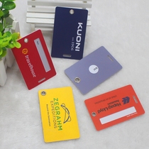 Custom-made double-sided logo luggage tag boarding pass consignment identification tag travel luggage tag plastic label