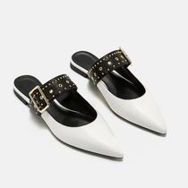 Small C home 2022K New products slippers Pointed Shoes 70390243 Metal Rivets with ladies Pointed Mueller Shoes Woman