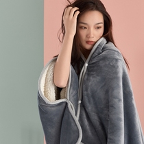 Unforgettable touch ~ comfortable and gentle village blanket winter thick shawl cover leg blanket can wear cloak cloak