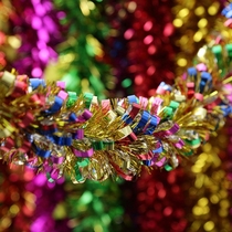 Graduation childrens Day classroom decoration ribbon pull flower color bar Birthday decoration kindergarten performance area small stage background