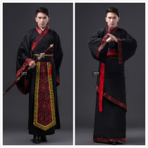 Mens costume Hanfu Mens Three Kingdoms Adult Rites Student Textbook Performance Zhuge Liang Sima Yi Official Service Minister