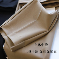 Conspicthin High Waist Casual 90% Western Pants Smoke tubes Pants Women Small Subcareer Positive Dress Pants 2022 Spring 529B