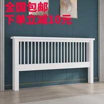 Customized solid wood headboard single bed 1 5 m double bed 1 8 m tatami log bedside backrest economy economy