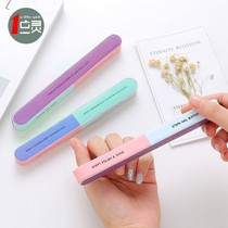 Creative printing nail file knife matte six-sided polishing file nail tool nail file manicure repair type