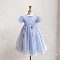 Frozen Summer Dress Aisha Princess Dress Girl Performance Girl Baby Pant Dress Dress Dress Girl Birthday Skirt