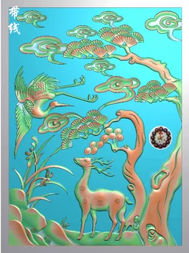 鹤鹿同春图-鹤鹿同春图促销价格、鹤鹿同春图品牌- 淘宝