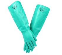 Ansier 37-185 nitrile chemical resistant gloves extended and thickened wear-resistant oil-resistant acid and alkali resistant labor protection gloves