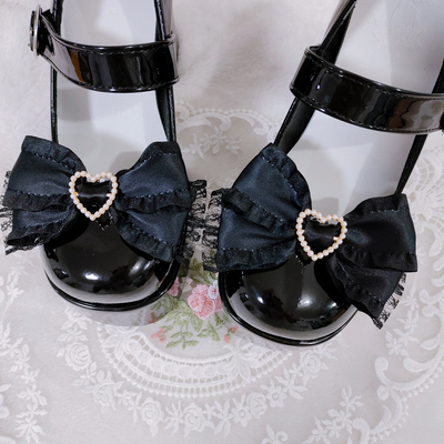 taobao agent Genuine Japanese cute universal base bow shoe clip, Lolita style