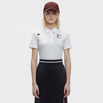 Womens short-sleeved polo shirt with DESCENTE Disant TOUGH fabric