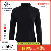 MUNSINGWEAR All Stars golf clothing women 21 autumn winter half high collar base shirt women long sleeve T-shirt