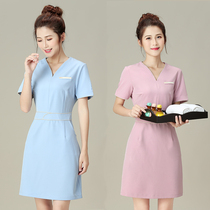 Summer new beautician work clothes female dress Massage foot bath health club shop manager beauty salon technician clothes