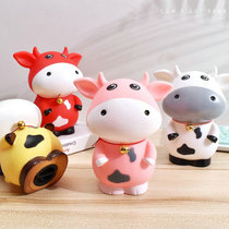 Childrens Day gift calf piggy bank mascot Zodiac cow custom LOGO gift piggy bank is not desirable