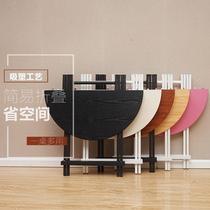 Home balcony small tea table foldable round portable tea table with folding table containing table small dining