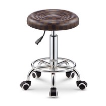 New all stainless steel beauty stool hairdressing shop chair rotating lift round stool barber shop stool nail stool stool